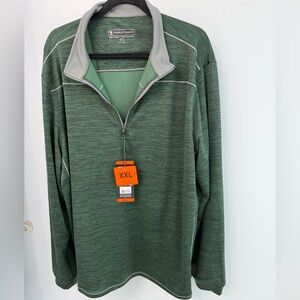 NWT Pebble Beach Green Men’s Quarter-Zip Pullover